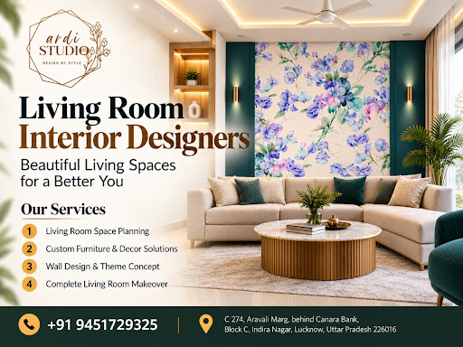 Living Room Interior Designers in Lucknow. post image