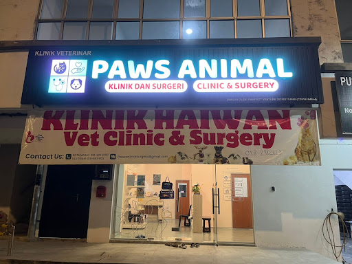 Paws Animal Clinic & Surgery (Klinik Haiwan Bandar Layangkasa/Meridin East/Bistari Perdana)