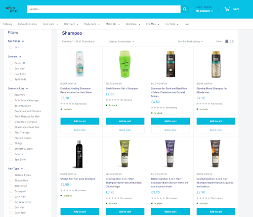 Belita Shop UK - Thumbnail