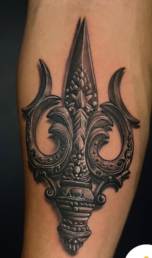 Power & Protection: Hyper-Realistic Custom Trishul Tattoo Design post image