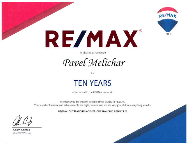 Pavel Melichar - certifikovaný realitní makléř RE/MAX G8 Reality - Chrudim