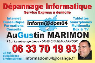 Photo n°6 de MARIMON Augustin - Informadom04 - Dépannage Informatique à Château-Arnoux-Saint-Auban (Assistance et services informatiques)