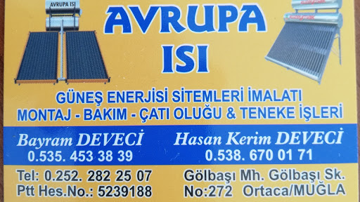 Avrupa Isı (Ortaca Güneş Enerjisi ve Çatı Oluğu Eksiz Olukçu)