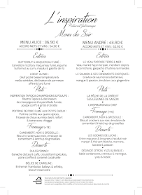 Menu Restaurant L'inspiration Page 3