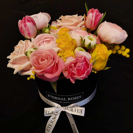 Eternal Roses Milano | Rose Stabilizzate - Fioraio - Box Rose Rosse, Blu, Rose, Gold, Verdi e Nere - Luxury Flower - Fiorista - Thumbnail