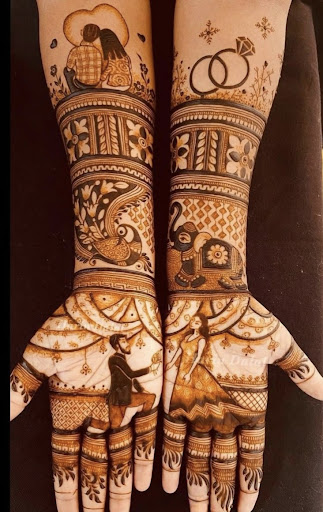 Book now Mehandi fir engagement ring 💍 celebration
