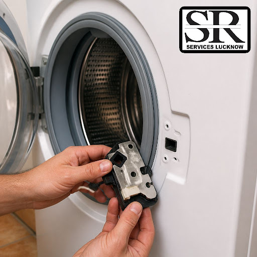 Is your front load washing machine door not locking, stuck after the wash, or showing error codes… post image
