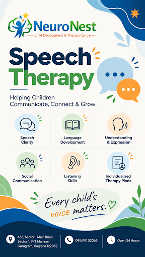 NeuroNest Child Development & Therapy Centre in IMT Manesar, Gurugram, provides speech therapy su… post image