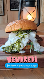 Photo n°2 de PASEO original smash burger à Vallabrègues (Restaurant de hamburgers)