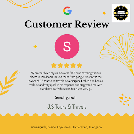 Suresh's family tour to Hyderabad was a breeze with J.S Tours & Travels! He loved our reliable pi… post image