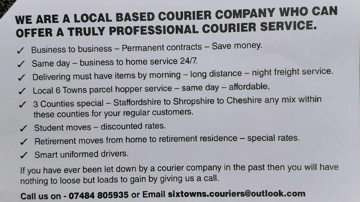 6 Towns Couriers ltd