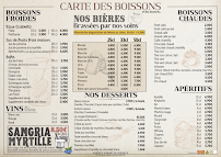 Menu Auberge du Sommet du Hohneck Page 1