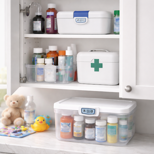 Keeping medicines safe from children starts with the right storage at home. At Pharmora Drug Mart… post image