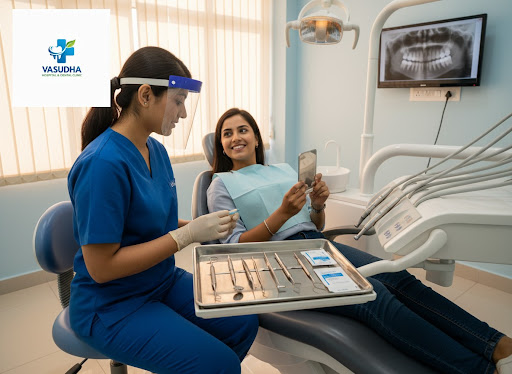 Are your wisdom teeth causing pain, swelling or difficulty in chewing? At Vasudha Hospital and De… post image