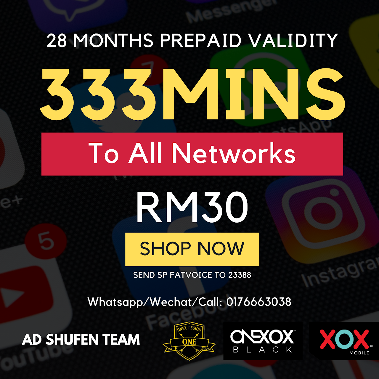 Xox Mobile Onexox 28 Months Prepaid Validity 100gb 44gb Postpaid Plan Tesco Extra Ampang Telecommunications Service Provider In Pt8880 Dataran Pandan Prima