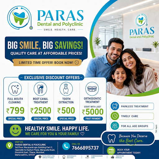 Looking after your dental health just got a lot more affordable. For a limited time, Paras Dental… post image