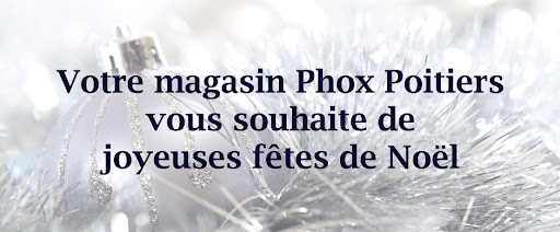 Toute l'équipe Phox Poitiers vous souhaite de belles fêtes de noël. Exceptionnellement, le magasin ferme ce soir à 17h30 donc appelez-nous si vous avez un dernier cadeau en urgence à préparer !