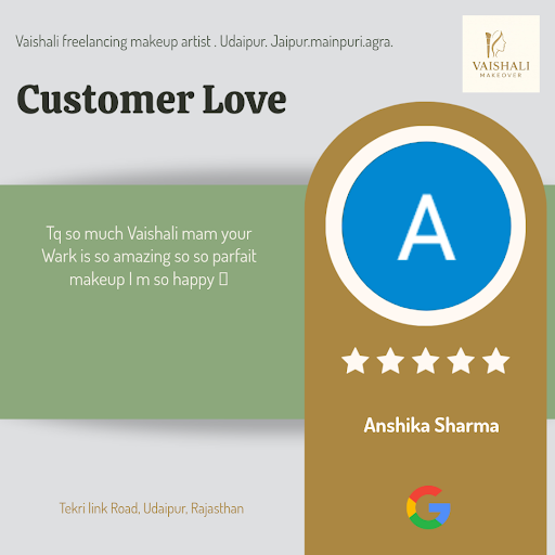 Anshika raves about her experience with Vaishali, the best freelancing makeup artist in Udaipur,… post image