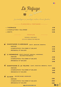 Menu Le Refuge des Fondues Page 2