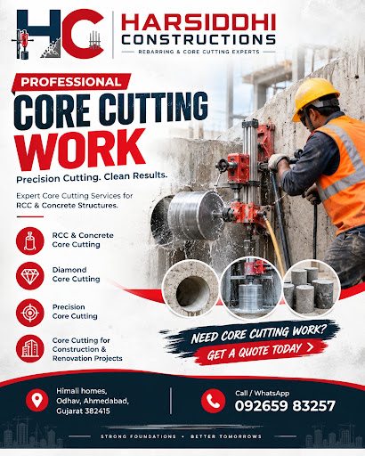 Harsiddhi Constructions provides professional Core Cutting Work in Ahmedabad, with a primary focu… post image