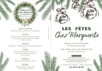 Menu Restaurant Chez Marguerite Page 1