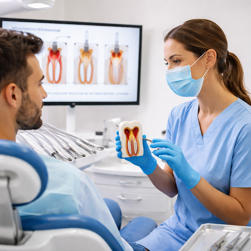 Nervous about getting a root canal? At Pragathi Dental Clinic in Hosapete, we make the entire pro…