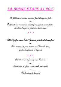 Menu Hotel Restaurant La Bonne Etape Amboise Page 6