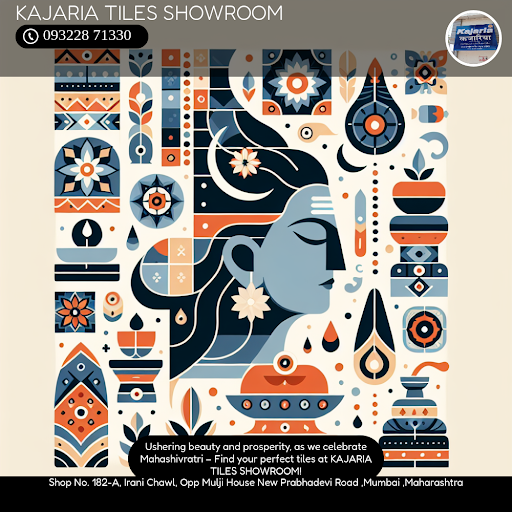 ✨ Celebrate Maha Shivratri with devotion & joy! 🌯 KAJARIA TILES SHOWROOM in Mumbai brings you th…