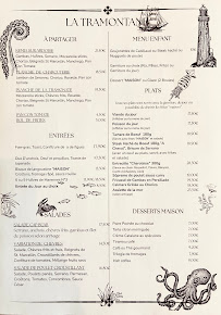 Menu La Tramontane Page 1