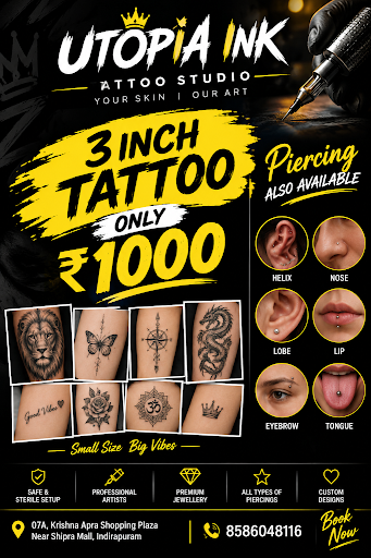 3 inch tattoo 1000