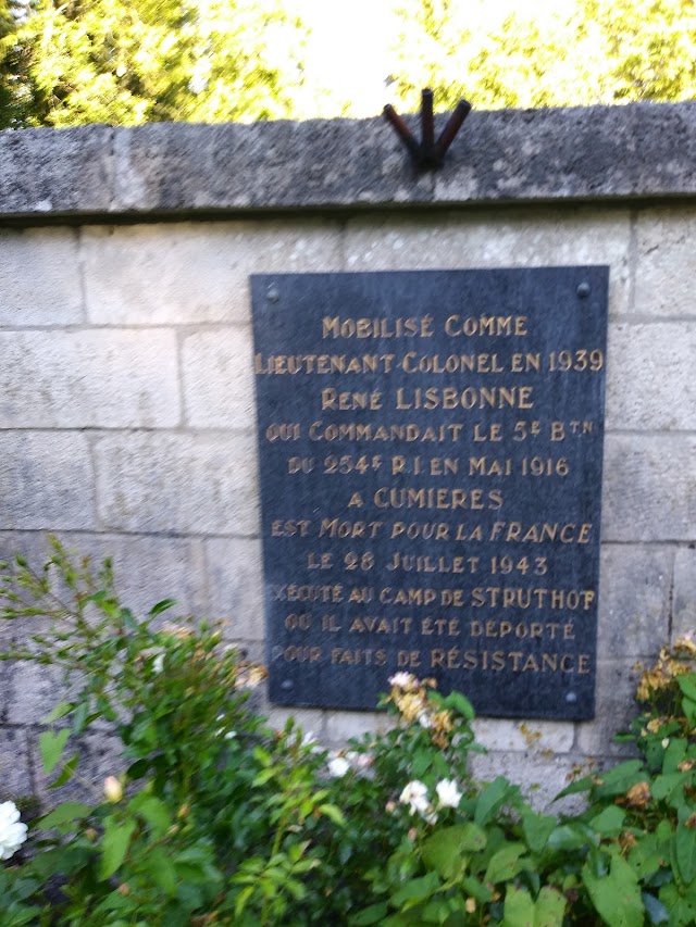 Monument aux Morts de Cumière (Village détruit)