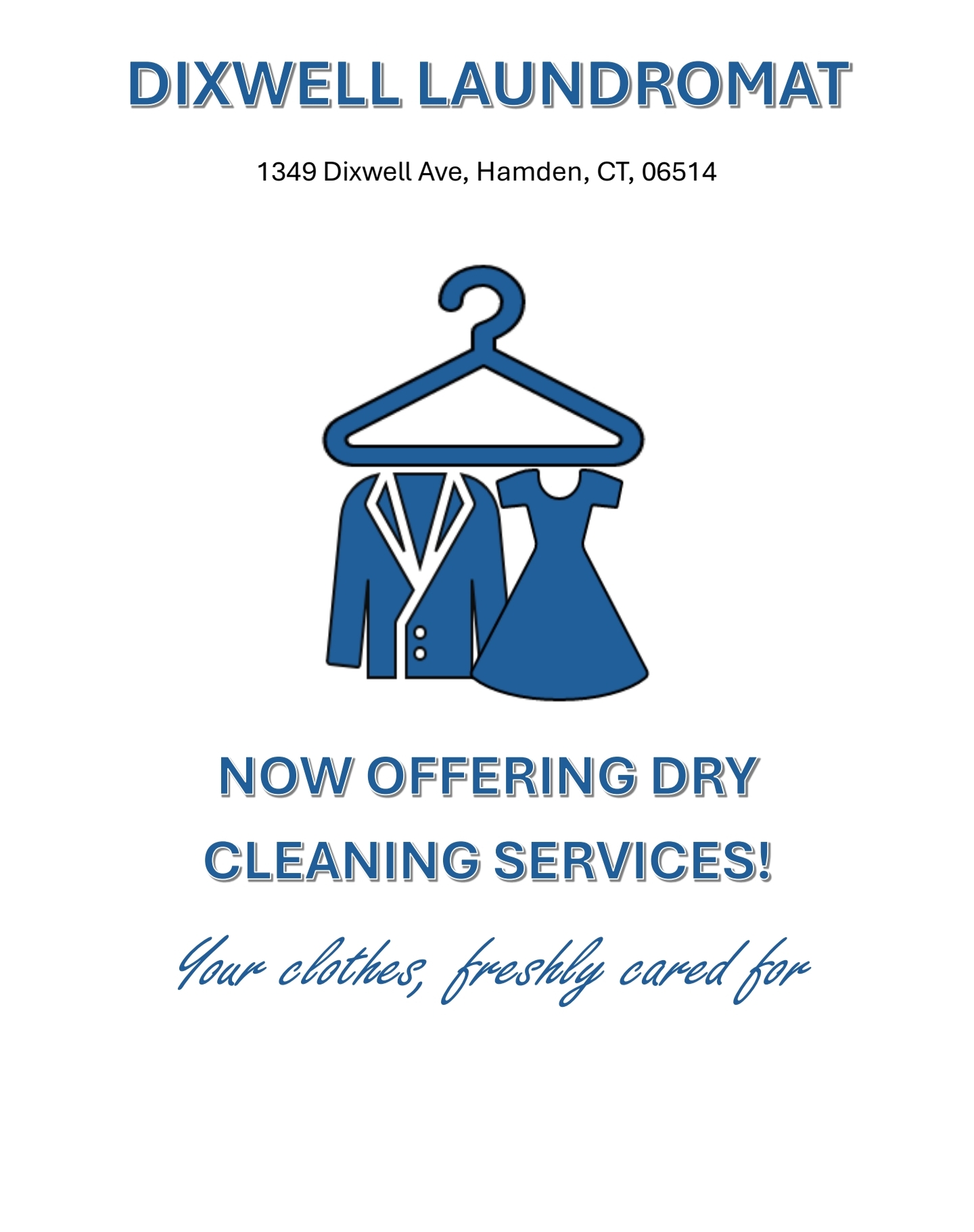 Self-service laundry at Dixwell Laundromat & Dry Cleaning, Hamden, CT