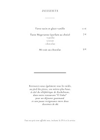 Menu Le Megevan Page 2