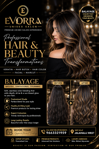 Professional Hair Highlights at EVORRA Unisex Salon, Jalahalli West, Bangalore ✨ post image