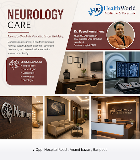 HEALTH WORLD BARIPADA: HOSPITAL offers expert neurology care, including radiation oncology and co… post image