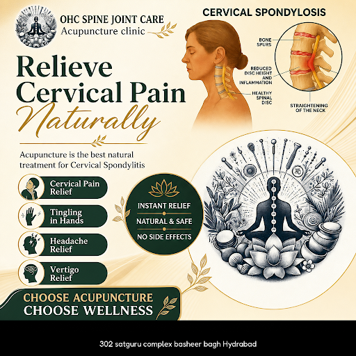 Experience holistic healing Hyderabad at OHC SPINE JOINT CARE Acupuncture clinic, specializing in… post image