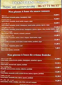 Menu Tonton pizza Page 3