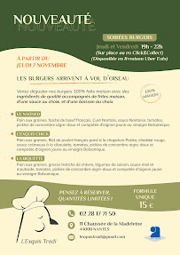 Menu L'Exquis Tradi Nantes - Cuisine simple, sincère et burger authentique Page 4