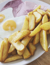 Ham Egg and Chips