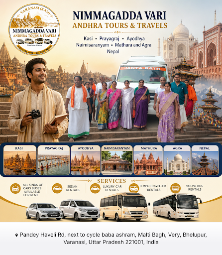 Nimmagadda vari Andhra Tours and Travels offers reliable car and bus rentals for trips to Kasi, P… post image