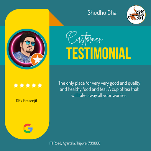 "DRx Prasenjit from Agartala can't stop raving about his delightful experience at Shudhu Cha! He… post image