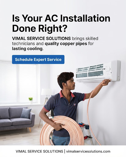 ❄️ Best AC Installation in Ahmedabad | Vimal Service Solutions ❄️ post image