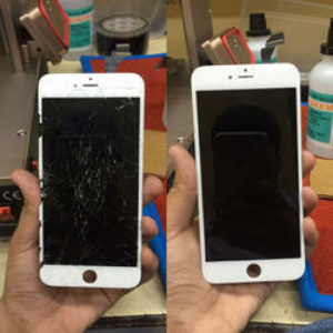 After glass change I phone 6s plus