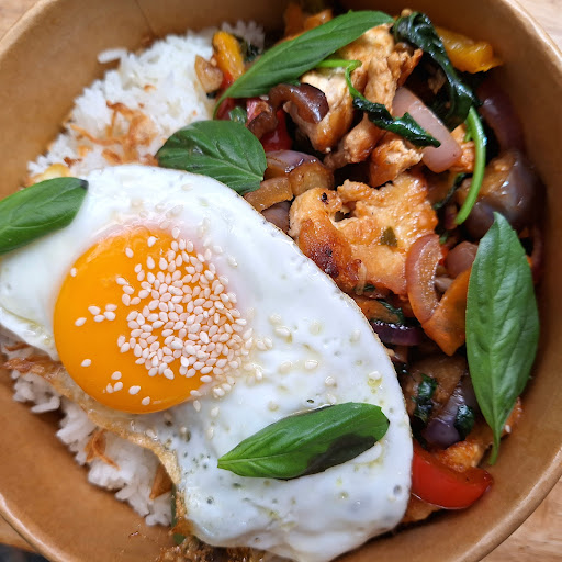 Le streetpadthailocal jazzy'blues 🥢✨️💚delivery food grabfood ✨️lineman ✨️