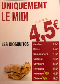 Menu Le kiosque à pizzas Page 2