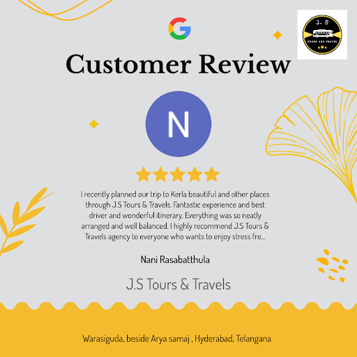 Nani from Hyderabad raves about J.S Tours & Travels' 24/7 Car Rental Service Warasiguda! She love… post image