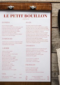 Menu LE PETIT BOUILLON DE SAFRANIA Page 2