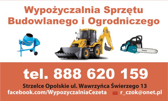 Wypożyczalnia sprzętu budowlanego oraz ogrodniczego - PHPU "Cezeta" Czok Rajmund