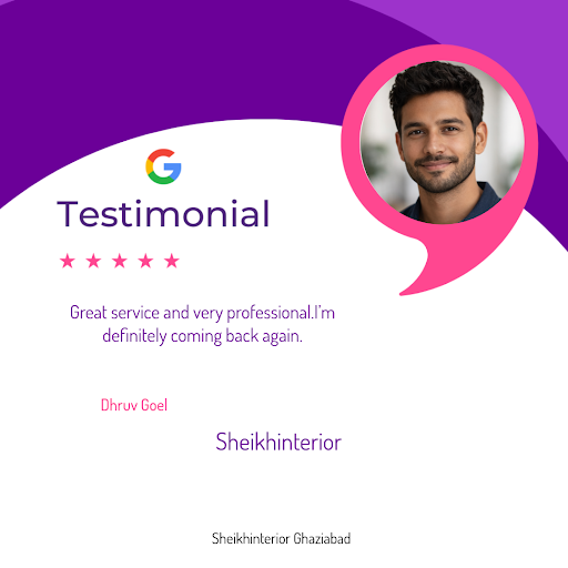 Dhruv Goel's experience with Sheikhinterior in Noida was nothing short of exceptional! Our expert… post image