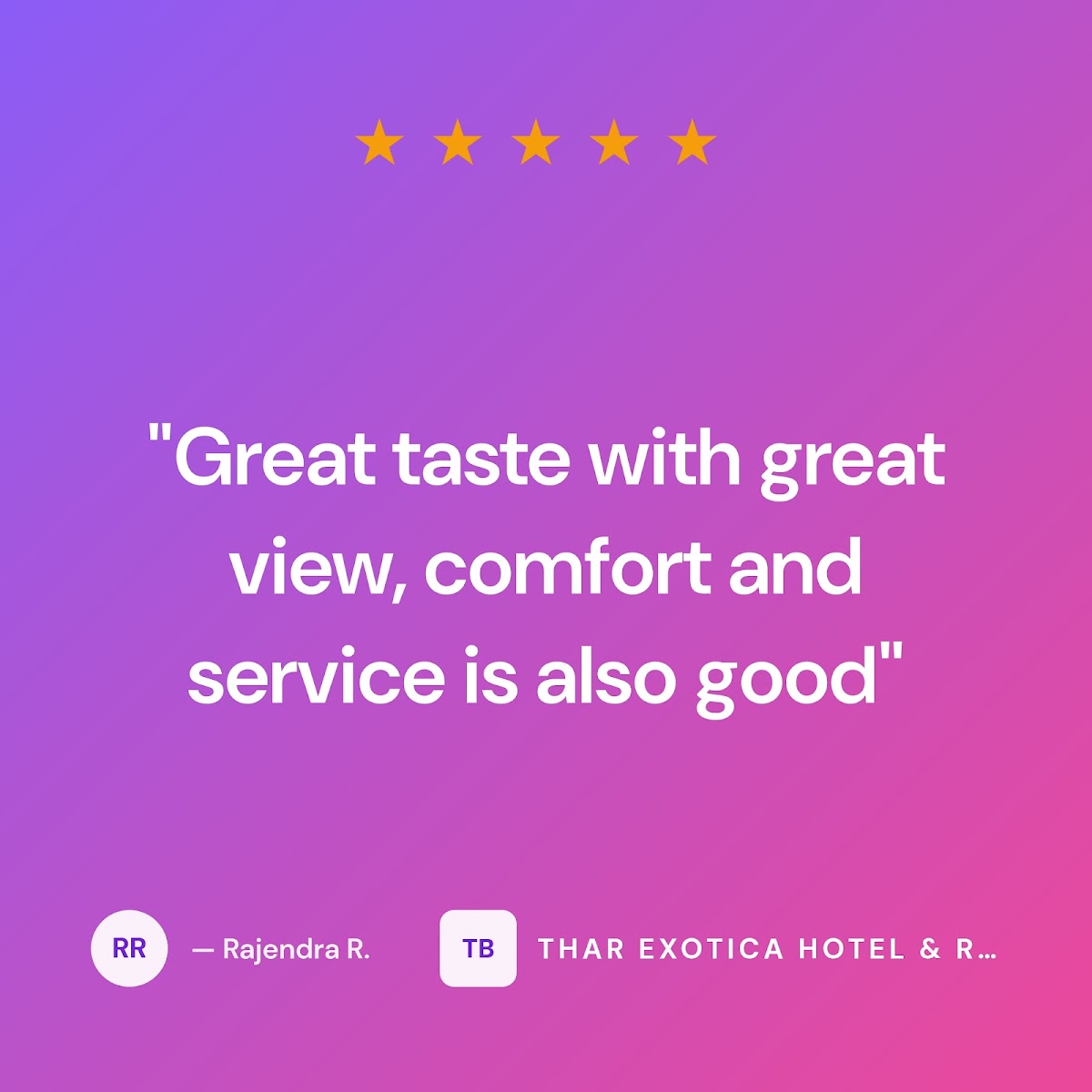 We're so grateful for your kind words, Rajendra